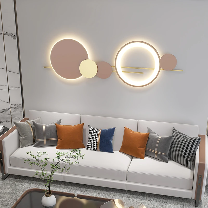 极简客厅壁灯现代简约卧室床头灯2024新款创意玄关灯客厅背景墙灯