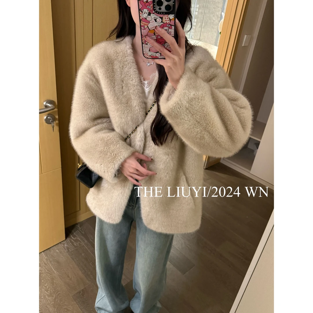 【LIUYI】芬兰雪境~冬季保暖毛毛外套410276