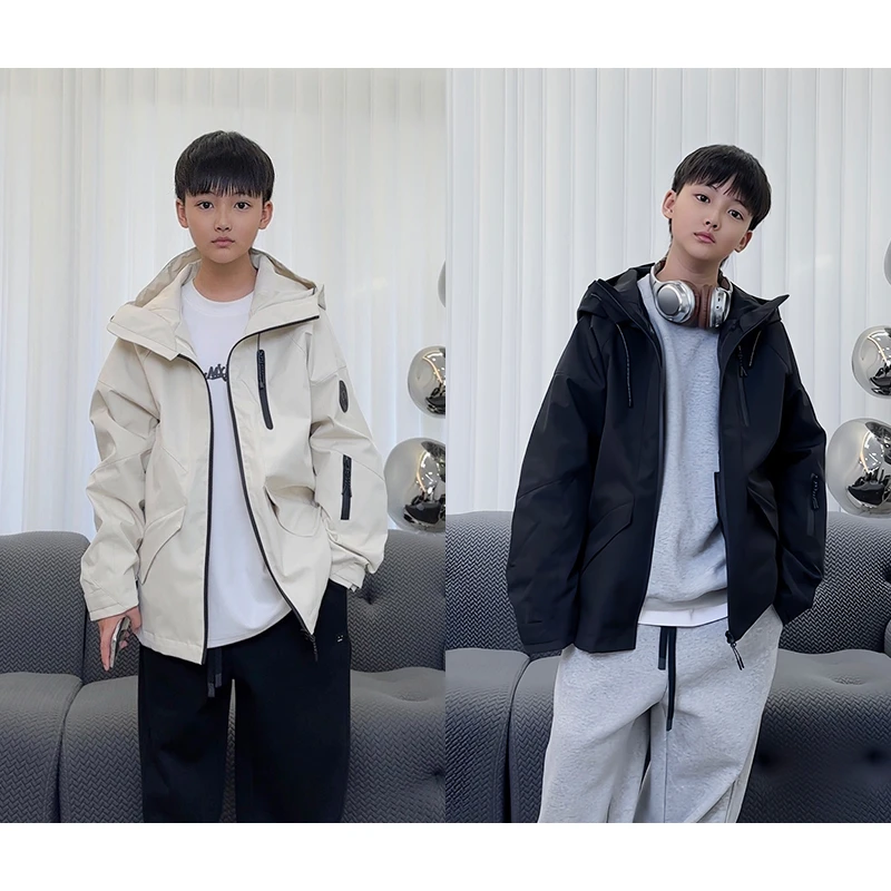 WT1206小赖家亲子装秋冬宽松连帽百搭户外运动潮流男童羽绒派克服