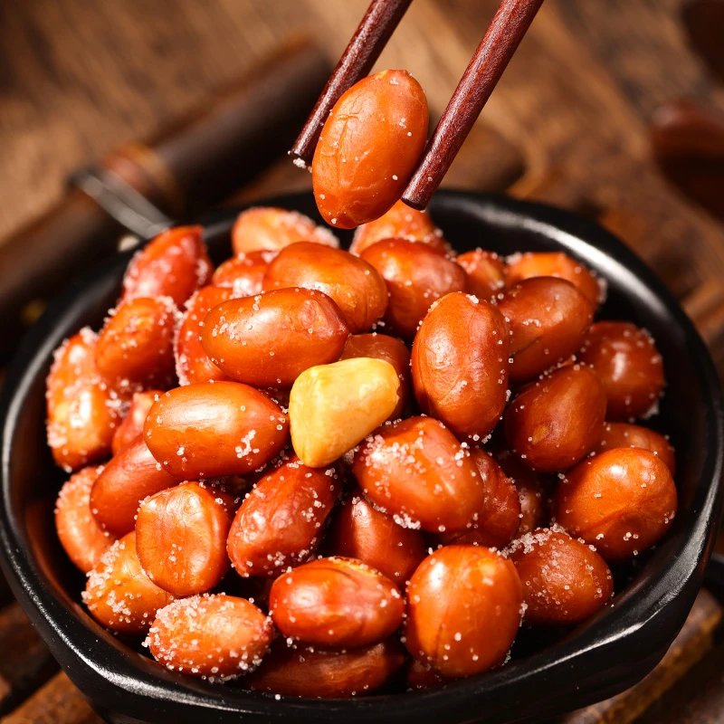 寻香记油炸花生米红皮独立小包装休闲零食下酒菜餐饮咸香散装食品