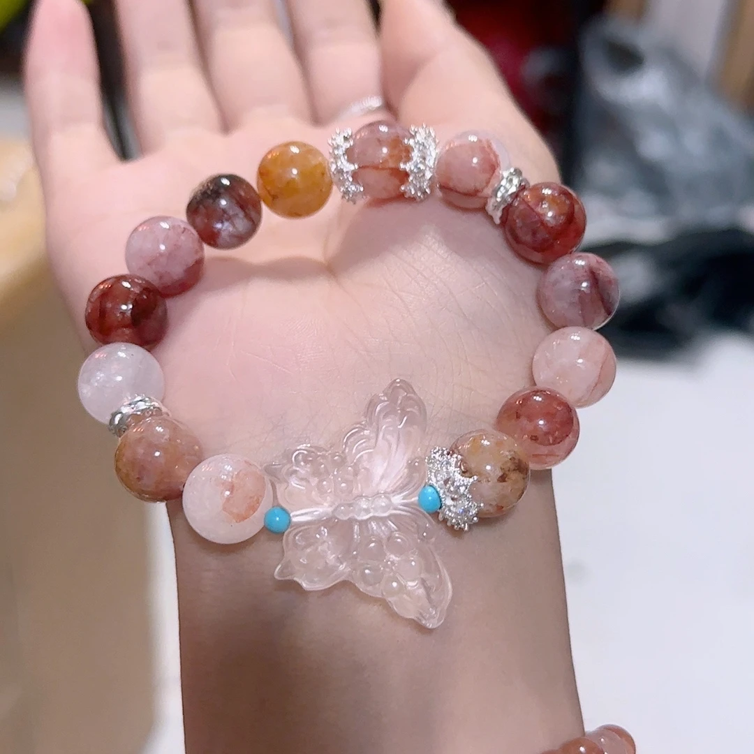 天然水晶玛瑙玉石手链女手链多样发一