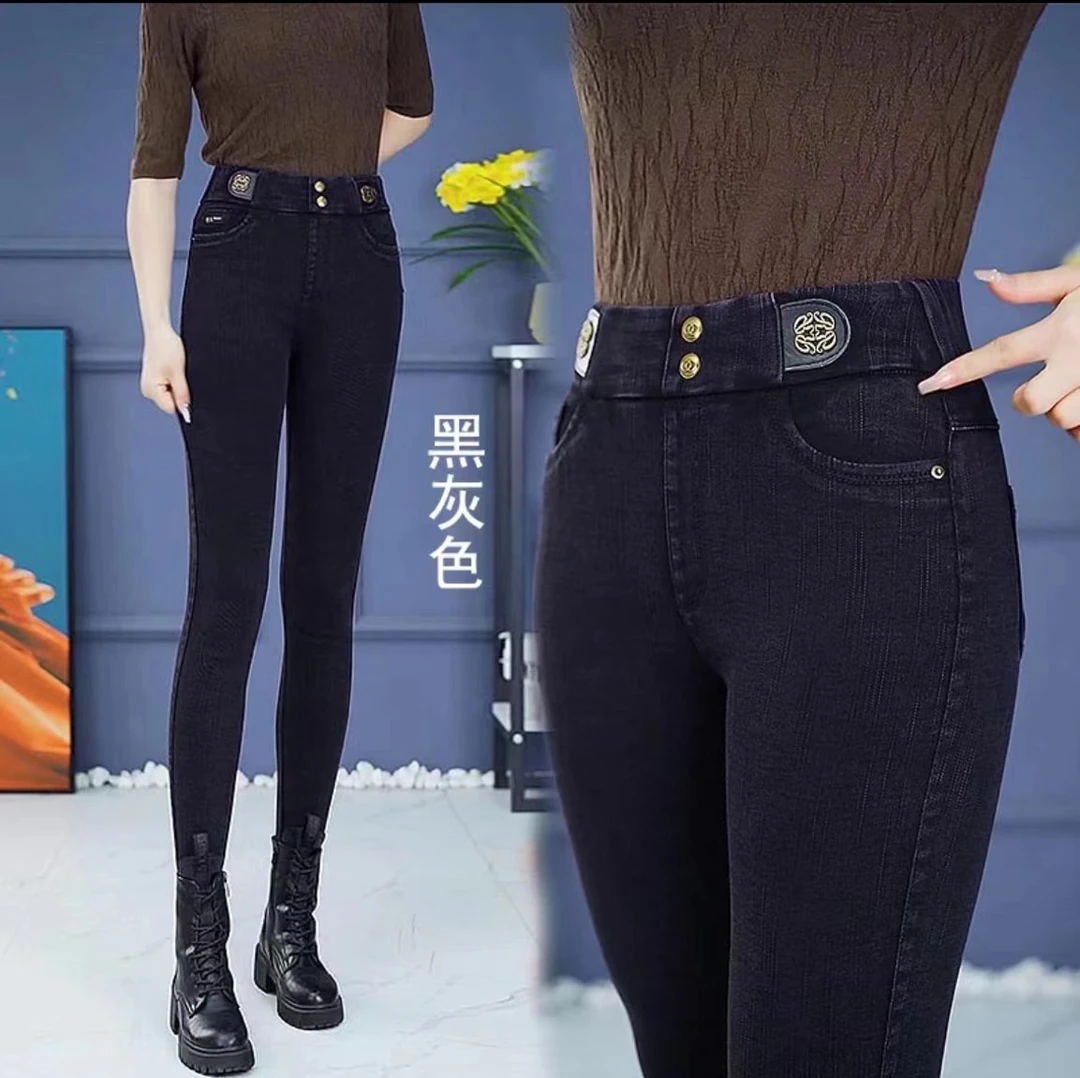 2023秋季新款加绒外穿打底裤弹力紧身显瘦长裤收腹提臀高腰小脚裤