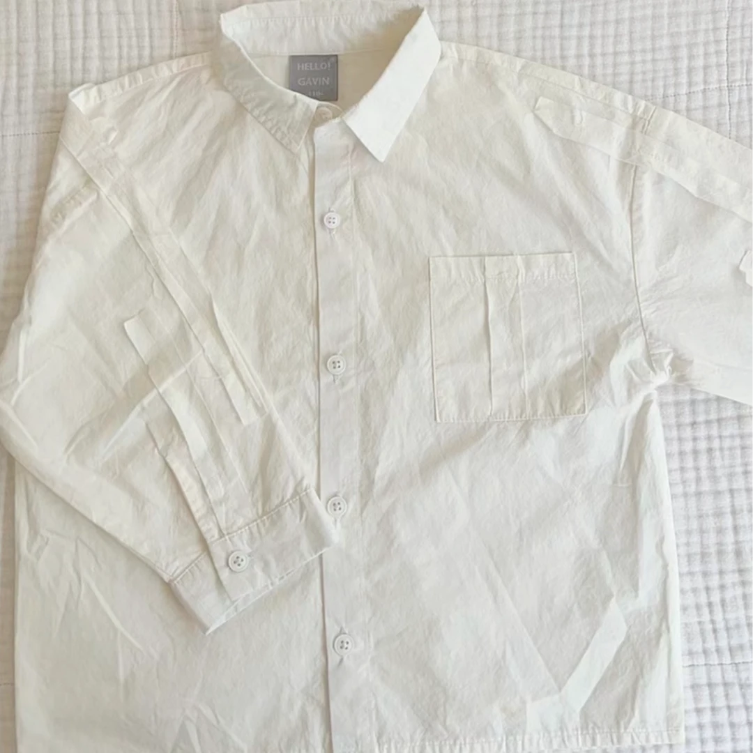 韩版中童白衬衣，时尚潮流