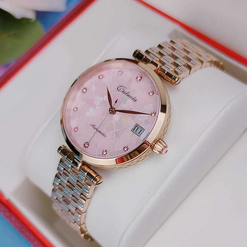 新款推荐卡罗莱机械表全自动女士手表时尚女表品牌腕表学生轻奢