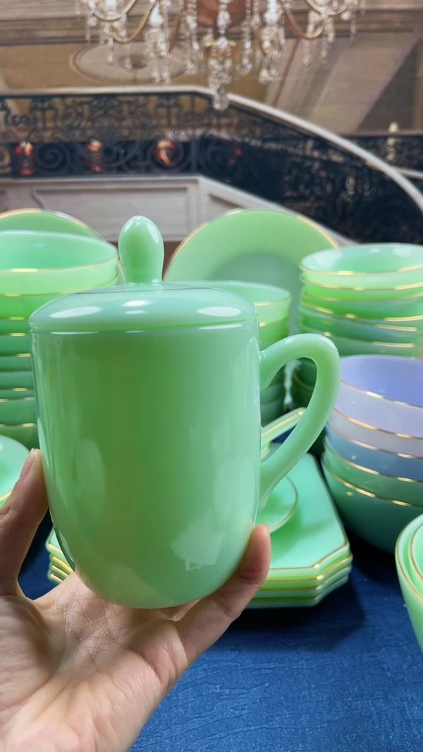 【闪购商品】碗老板杯茶杯2个玉瓷贝美