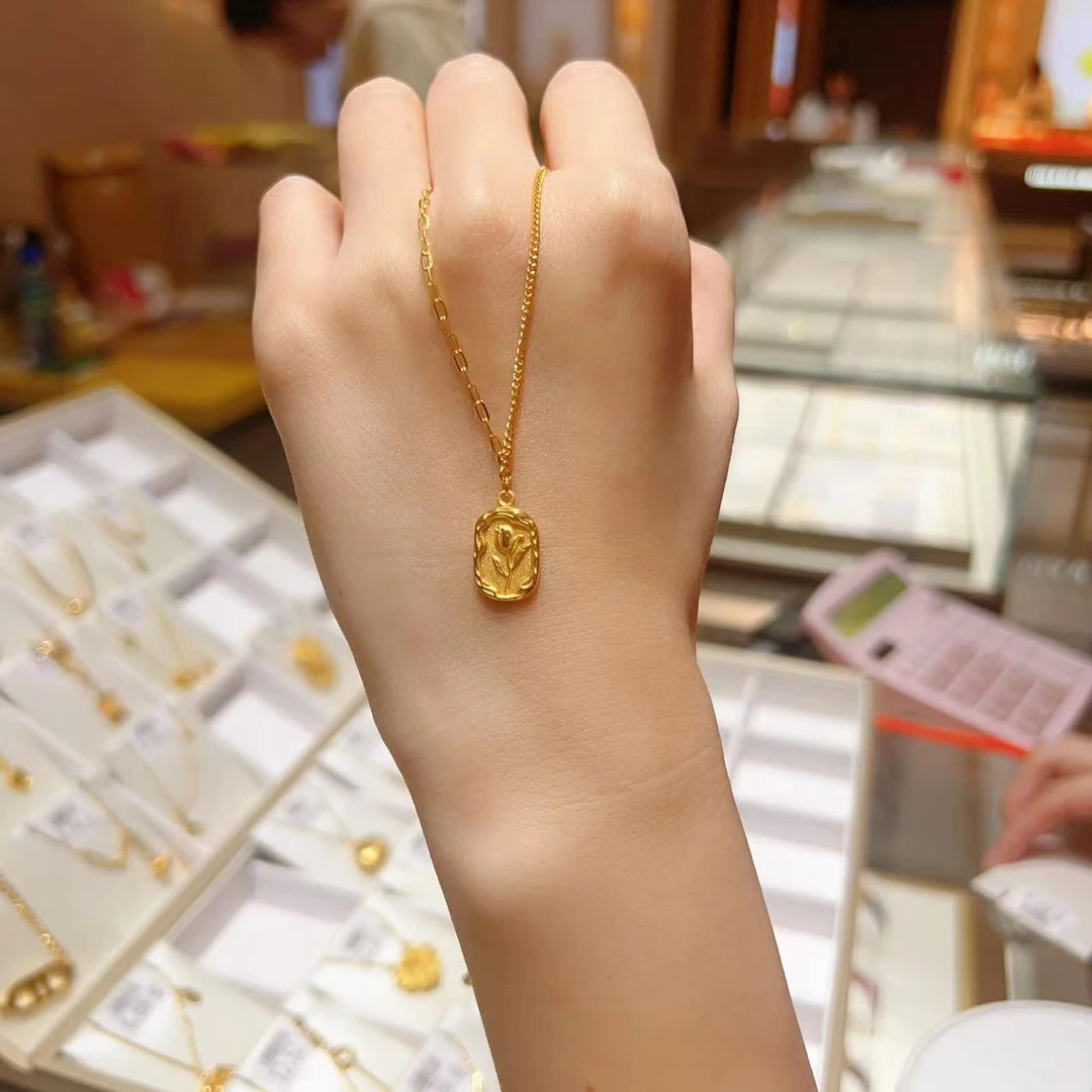 足金999 5G精品郁金香套链-聪聪专属