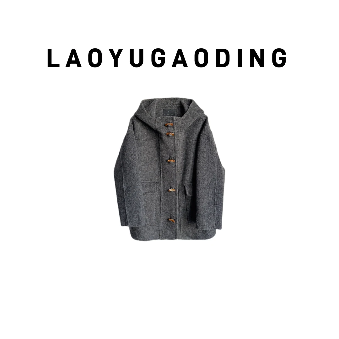 【LAOYUGAODING】高品质-8803秋冬新款双面羊毛大衣外套女1