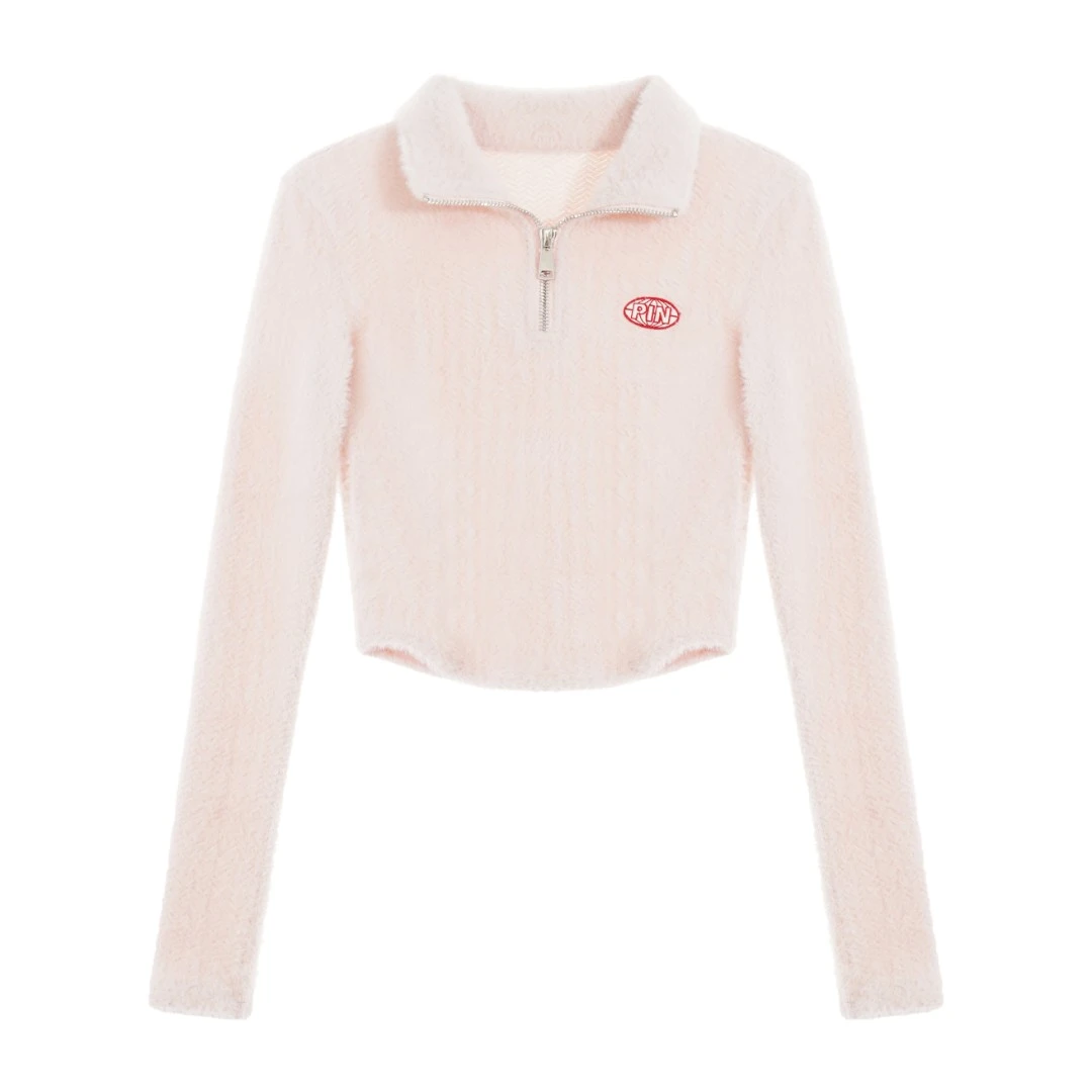 「PINPINPLUS」新款简约贴身绒时尚网红长袖保暖毛衣P26D9533X