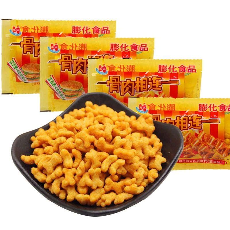 骨肉相连小包装8090后怀旧儿时小零食办公室宿舍休闲膨化食品小吃