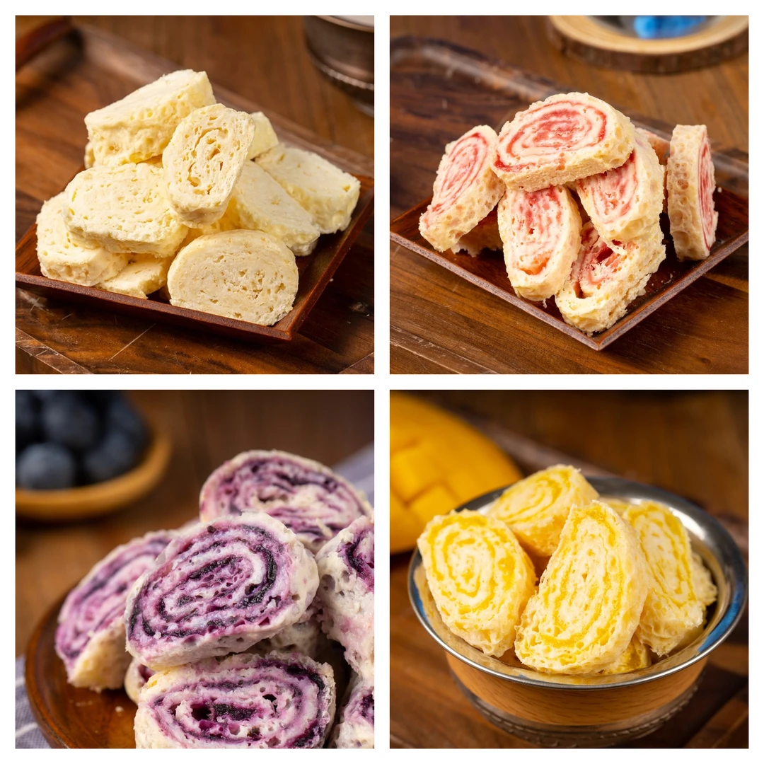 鲜奶皮卷内蒙草原正宗鲜奶皮多口味水果奶皮卷180g营养饮品