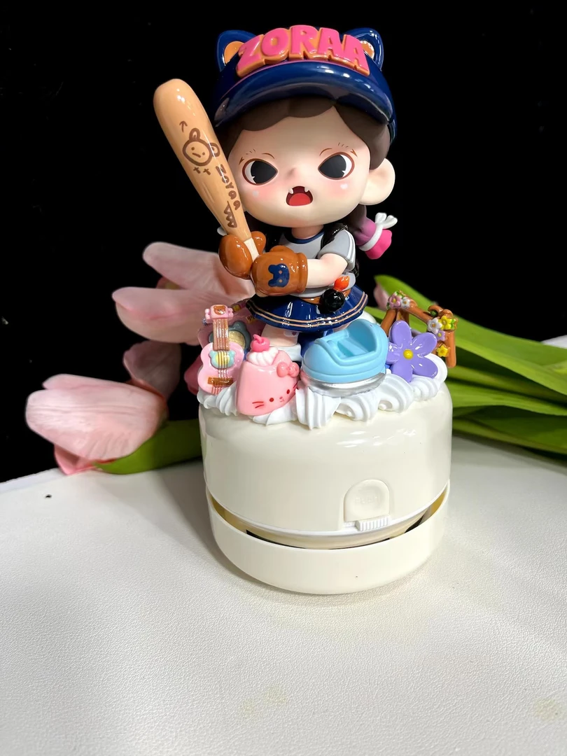 【主播代拆】方便  手工diy奶油胶桌面吸尘器