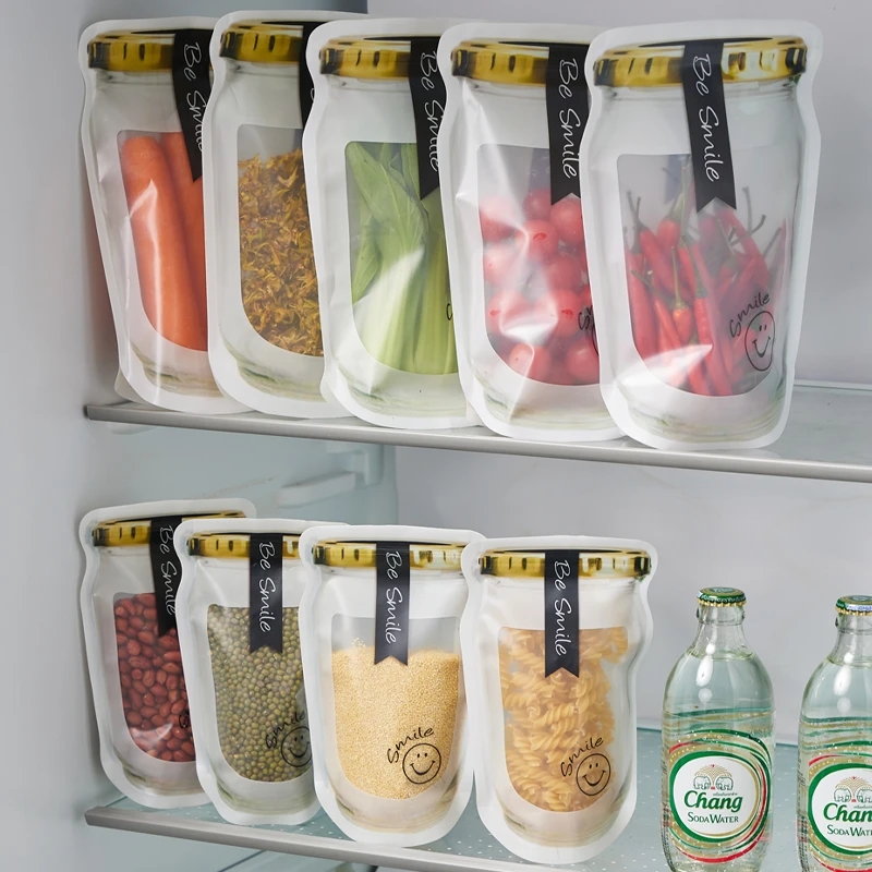 自封袋加厚食品包装袋自立茶叶密封袋干果防潮拉骨封口袋