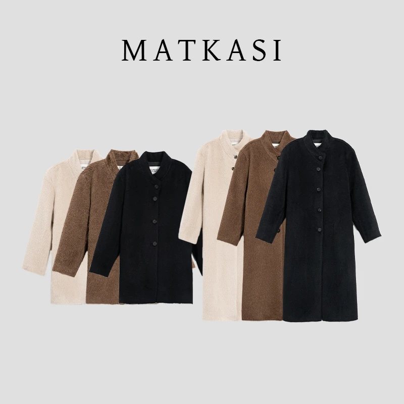 现现专属-MATKASI  苏丽奢感女王大牌古着范毛呢大衣