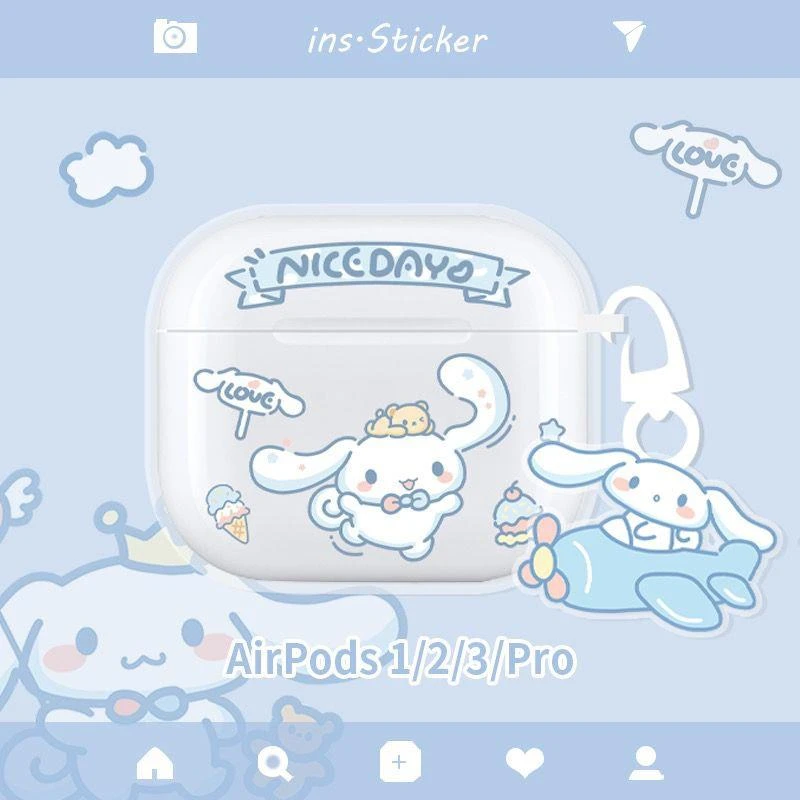 airpods3代保护套苹果pro三代耳机壳新款1/2代硅胶透明可爱玉桂狗
