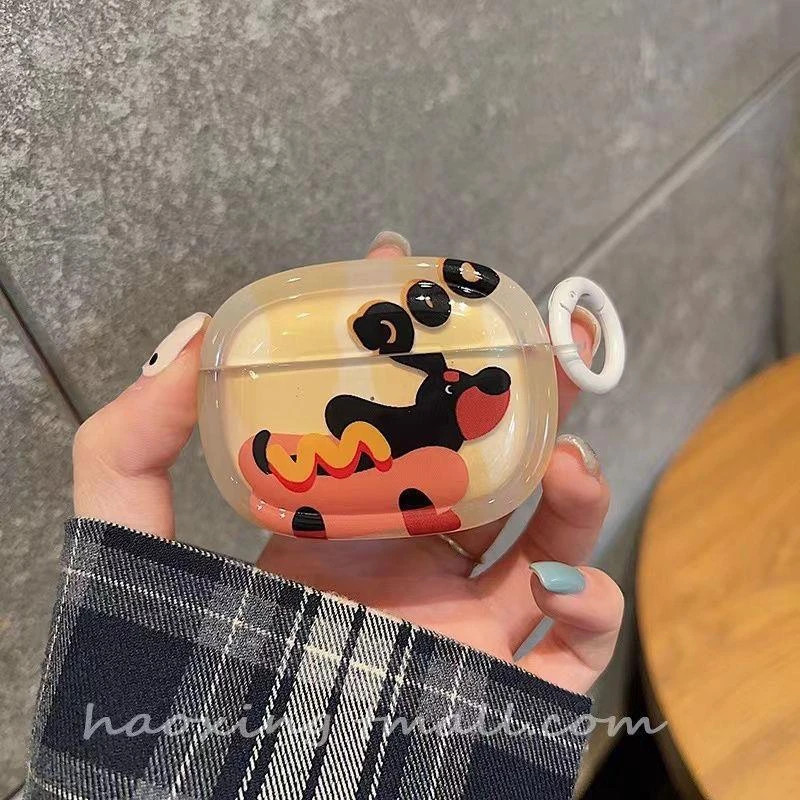 创意腊肠狗适用airpodspro2保护套airpods3苹果耳机保护Pro三代