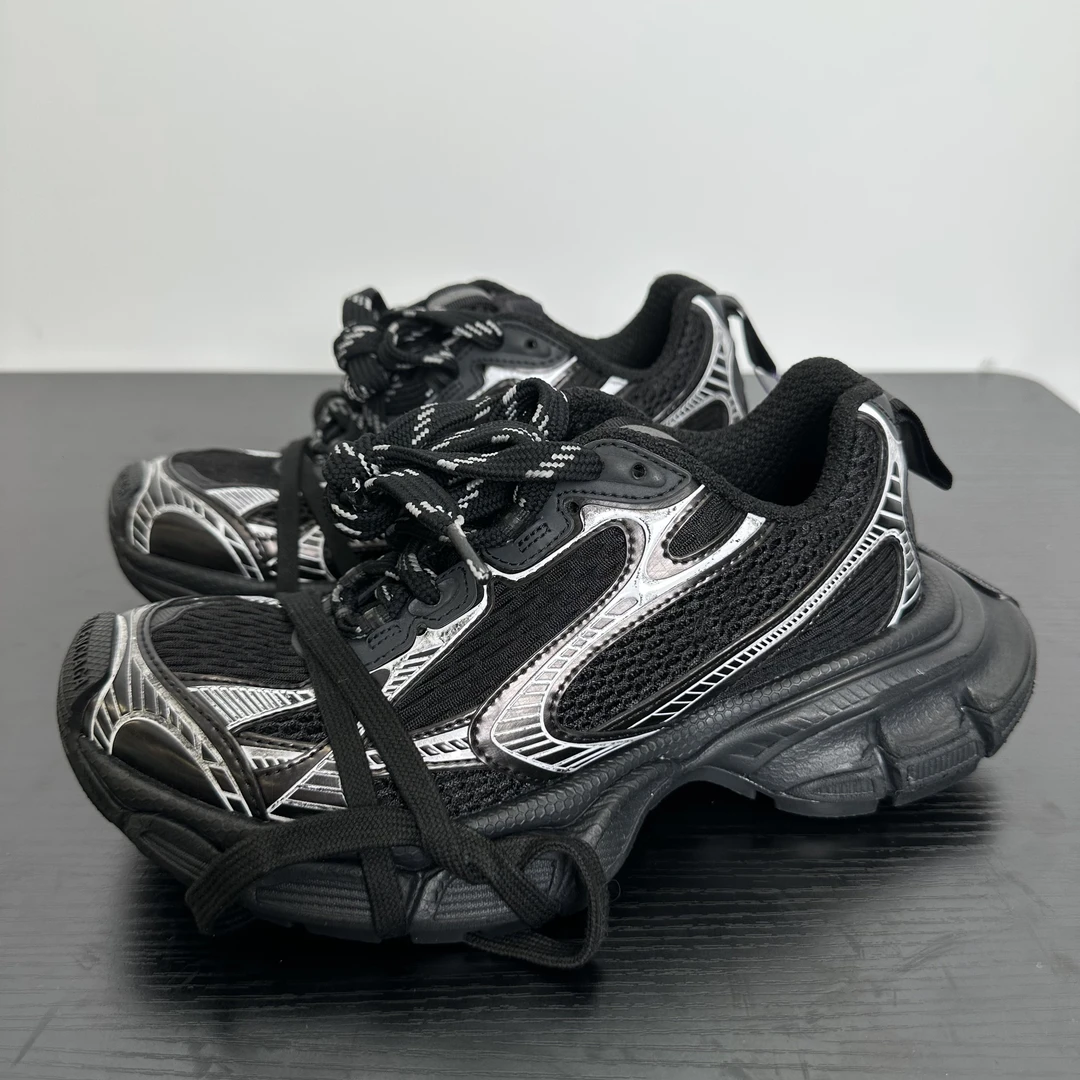 未使用 Balenciaga/巴黎世家 黑白黑色3XL运动时尚老爹鞋