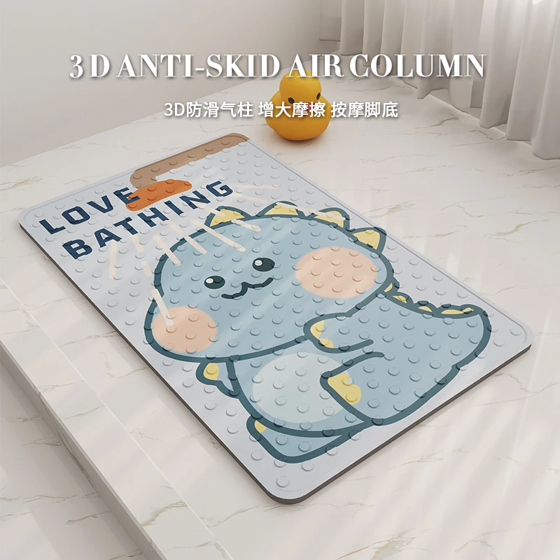卫生间防滑地垫浴室防摔新型淋浴垫厕所浴缸宝宝儿童洗澡专用脚垫