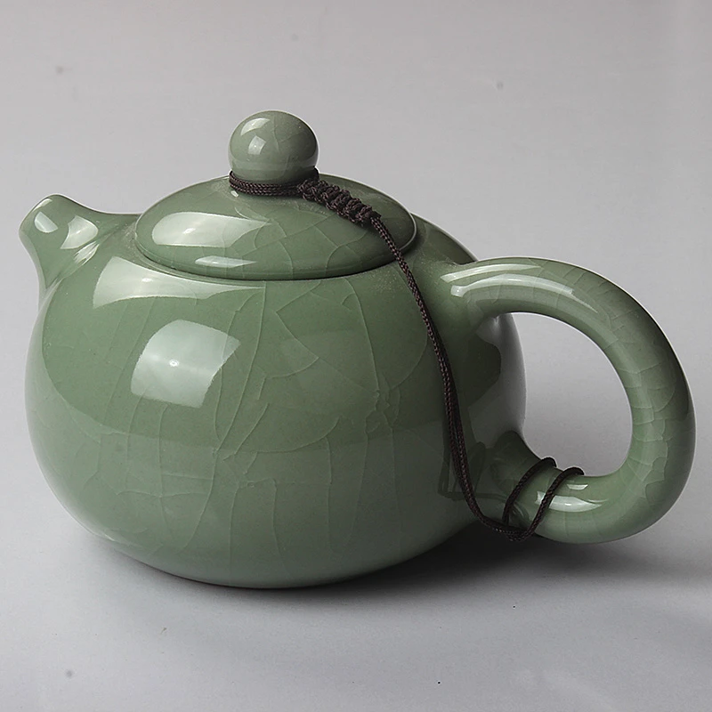 哥窑冰裂纹西施陶瓷茶壶单壶个家用客厅泡茶壶泡茶器创意复古中式