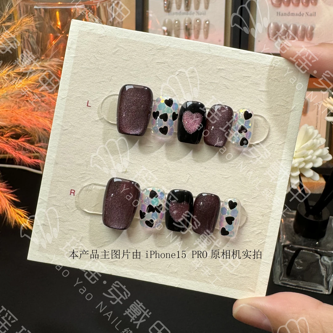 乌梅子酱-handmade nail 纯手工穿戴甲10片装