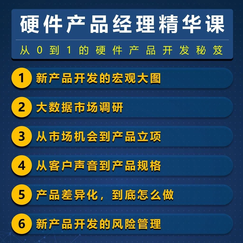 硬件产品经理精华课