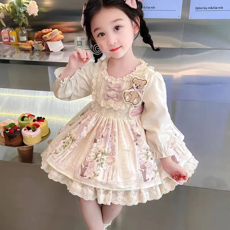 连衣裙儿童裙子童装春秋女童长袖公主裙洋气宝宝春夏小女孩女宝
