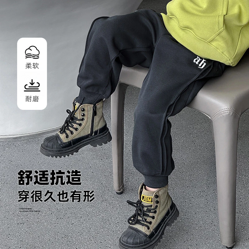 男童裤子春秋款儿童秋装2024新款男孩运动裤秋季休闲裤中小童长裤