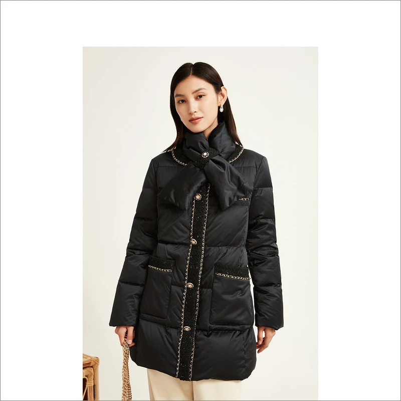 YINER音儿商场同款女装时尚休闲女士保暖新款羽绒服8C62508306