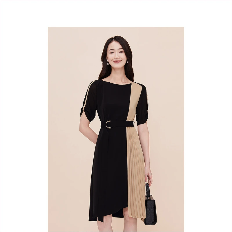 YINER音儿女装夏季法式气质优雅显瘦时尚修身连衣裙8C63205837