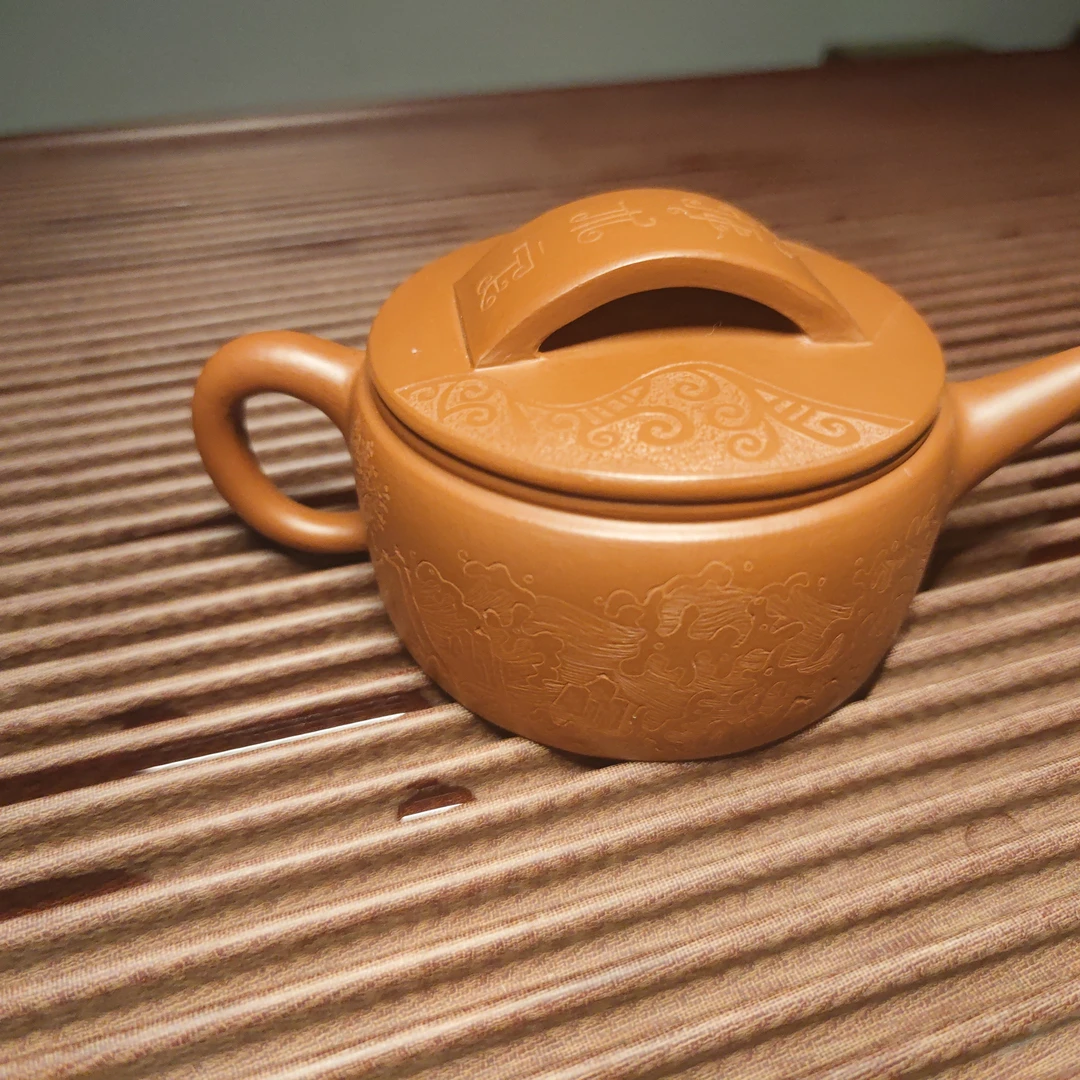 汉瓦壶纯手工朱泥