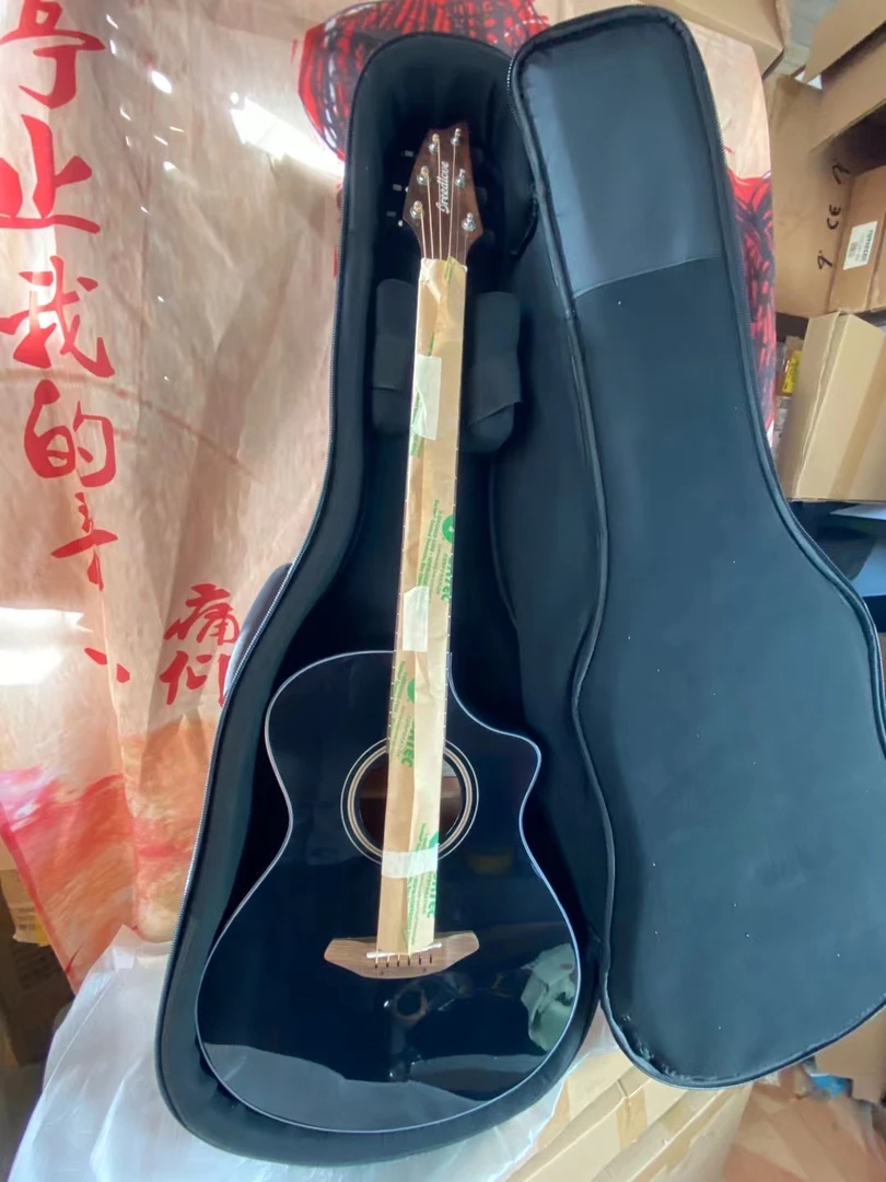 Breedlove贝朗全单板电箱吉他 民谣吉他 全单电箱吉他送原装签名