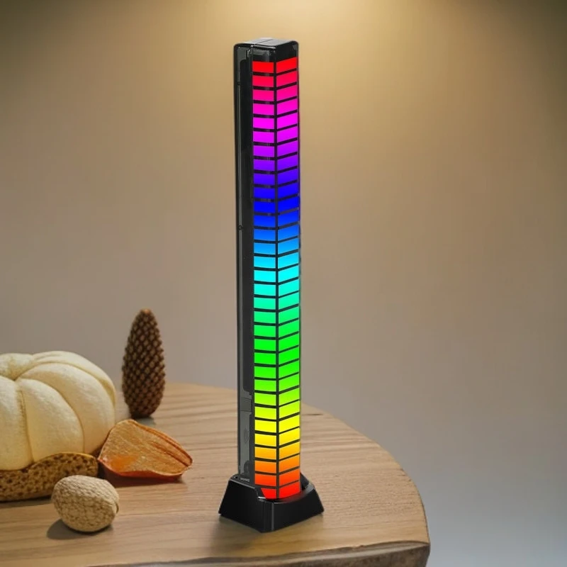 创意车载音乐气氛节奏灯RGB氛围灯3D拾音316极光光影氛围灯