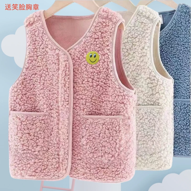 女童棉马甲儿童秋冬季保暖女孩宝宝内穿外穿加绒坎洋气肩马甲童装