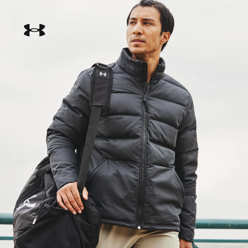 安德玛UA官方Sportstyle男子冬季训练立领运动短款羽绒服 1342702