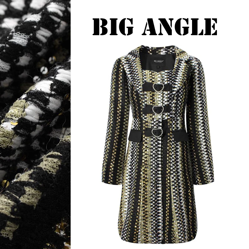 轻奢富贵千金小香风裙款外套2025秋冬新品大码女装胖mm中长大衣