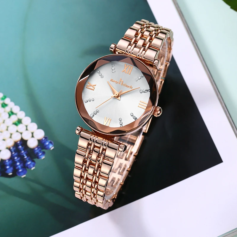 新款时尚气质蝴蝶扣经典女神爆款石英女表轻奢百搭防水手表女8093