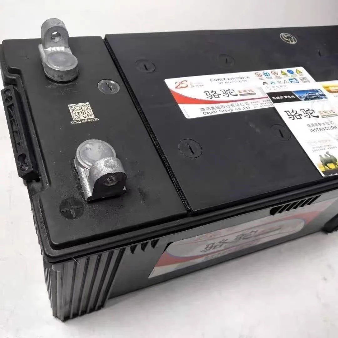 骆驼免维护蓄电池大型货车 柴油机启动用发电机电瓶汽车铅酸电池