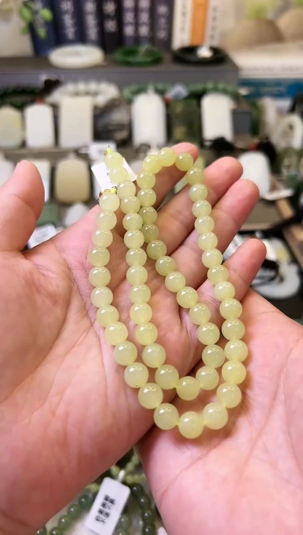 【闪购商品】和田玉项链18K金镶嵌项链