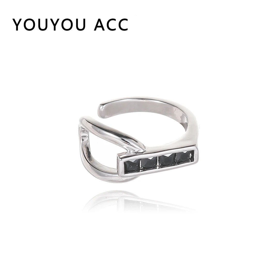 YOUYOU ACC 铜合金耳饰 小众冷淡风耳骨夹无耳洞女高级感耳夹422