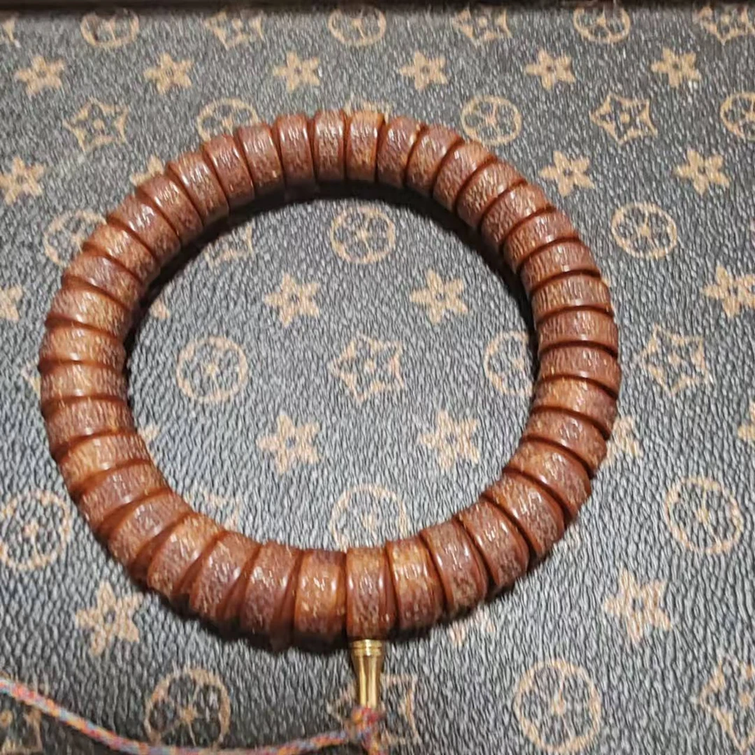 紫金鼠雕刻手串，聚宝盆，莲花，金饭碗