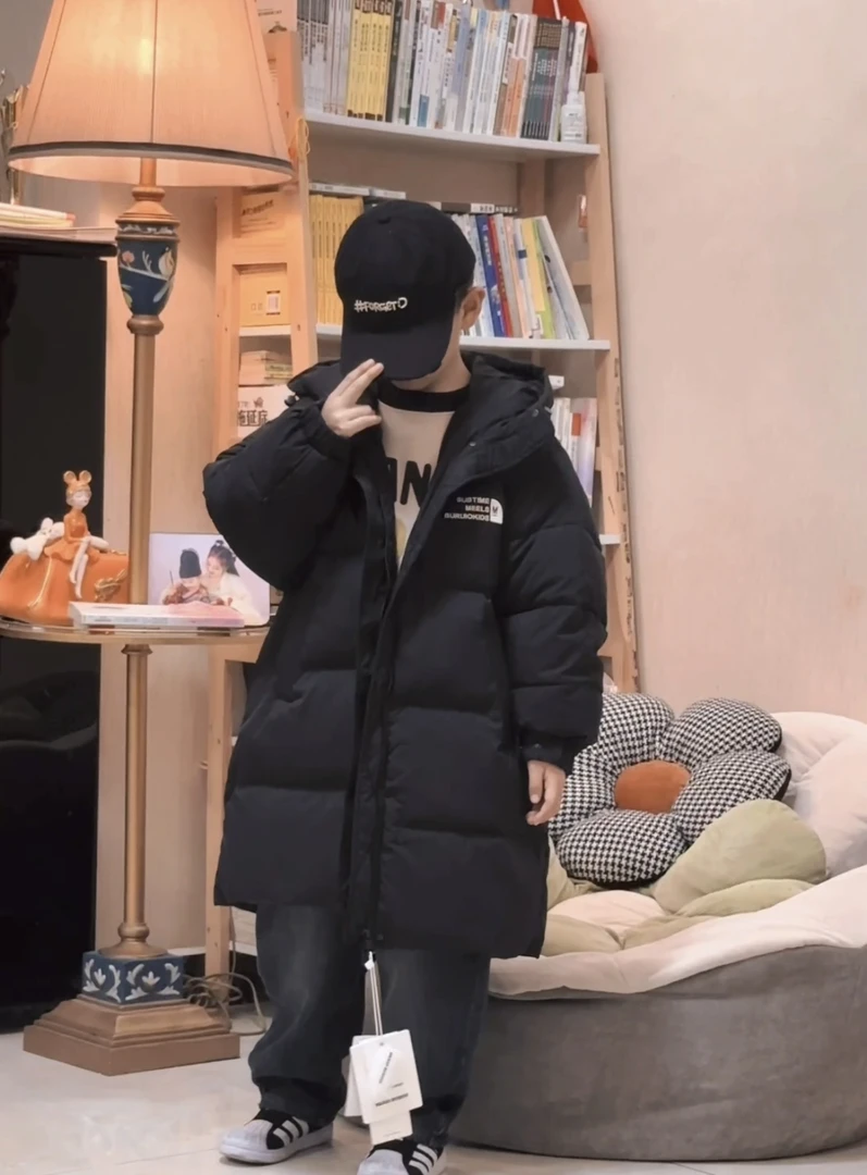 2024新国标90白鸭鸭绒中长款羽绒服