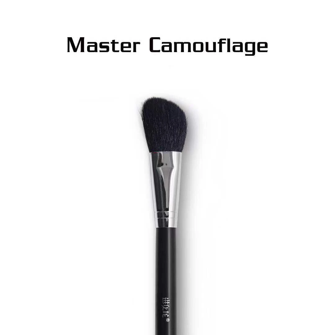 蓝曳老师同款定制斜头腮红刷黑山羊毛