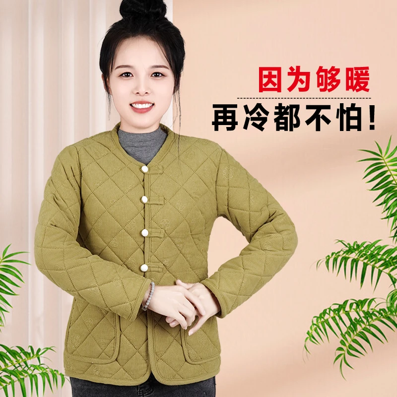 2024爆款国风款雪尼尔外穿妈妈装加绒加厚秋冬保暖