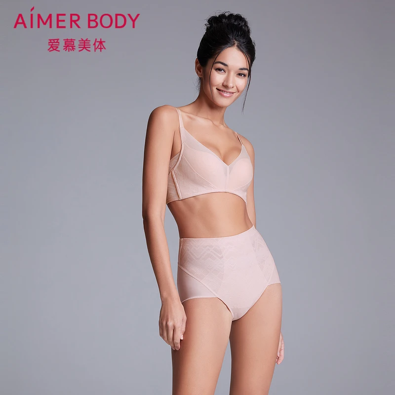 AIMER/爱慕畅塑高腰平角塑裤提臀舒适性感女士塑身薄款AD330231