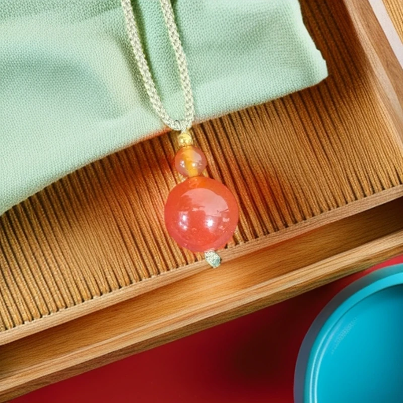 天然玉石时来运转吊坠