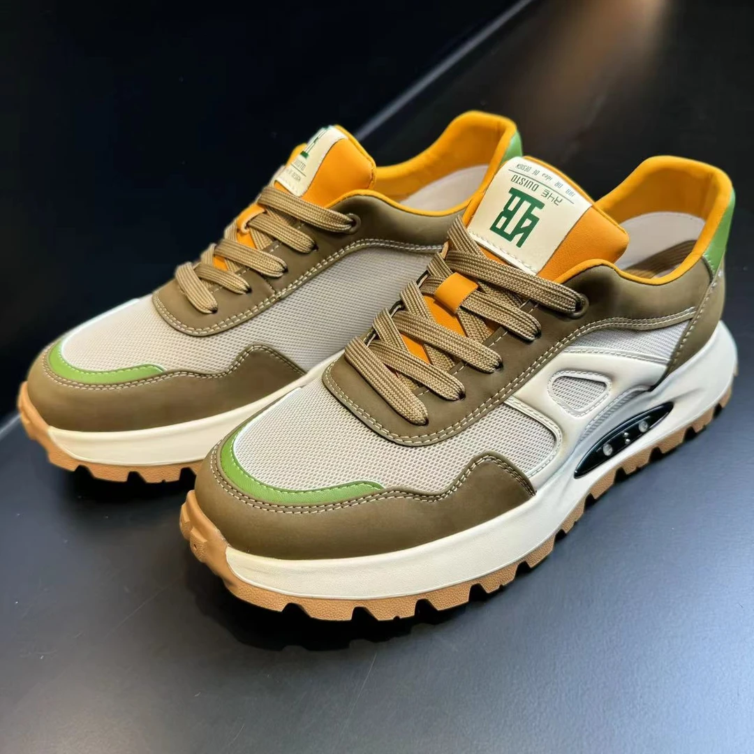 潮鞋男潮流韩版时尚厚底百搭英伦风复古休闲运动小白鞋酷时尚秋季