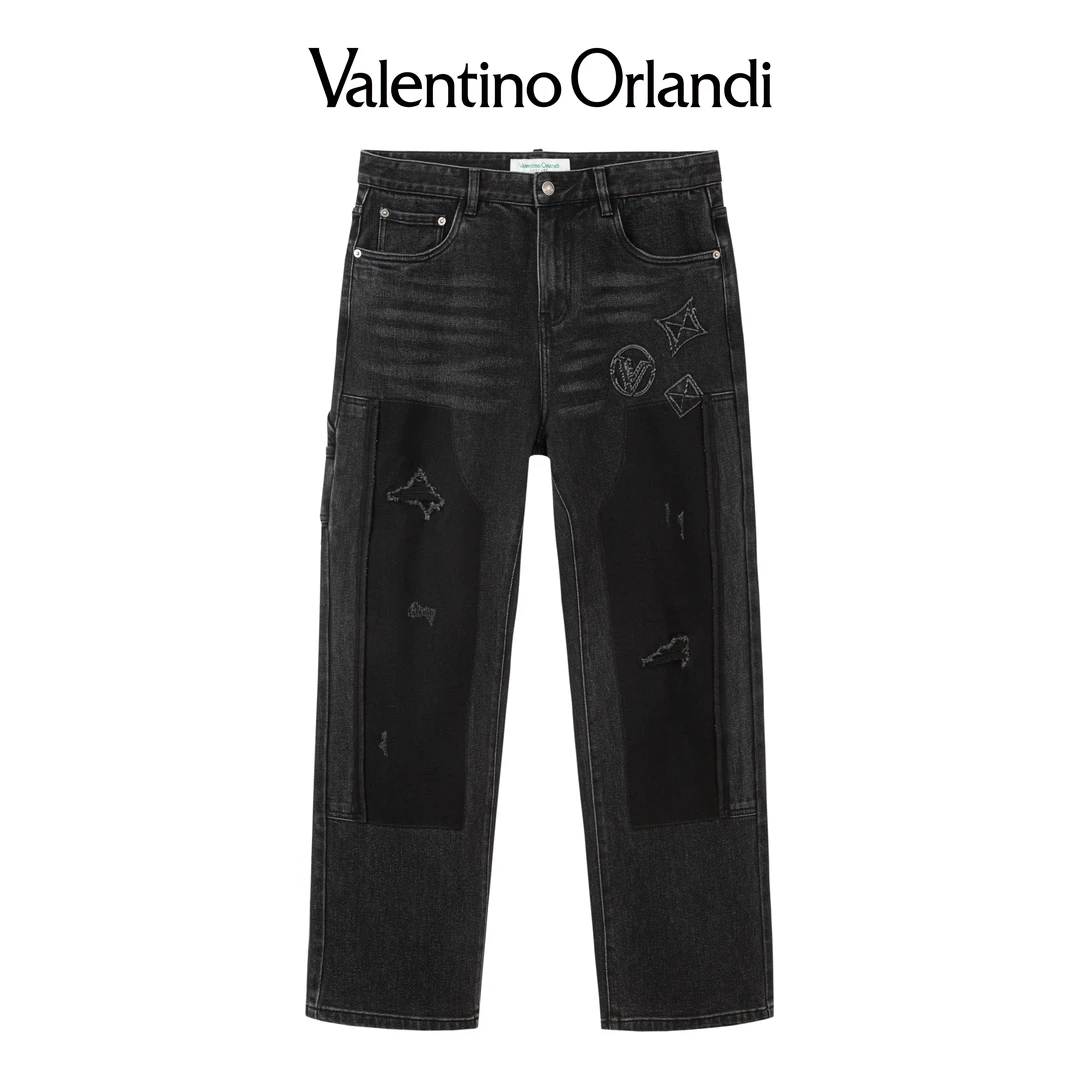 VALENTINO ORLANDI/华伦天奴.奥兰迪冬款时尚百搭加绒男牛仔裤