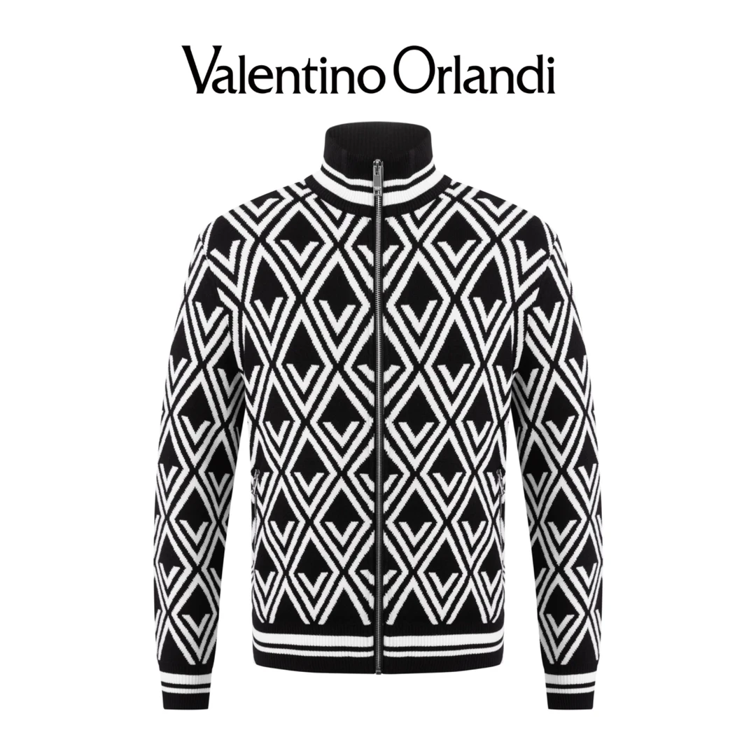 VALENTINO ORLANDI/华伦天奴.奥兰迪男士秋季绵羊毛针织夹克外套
