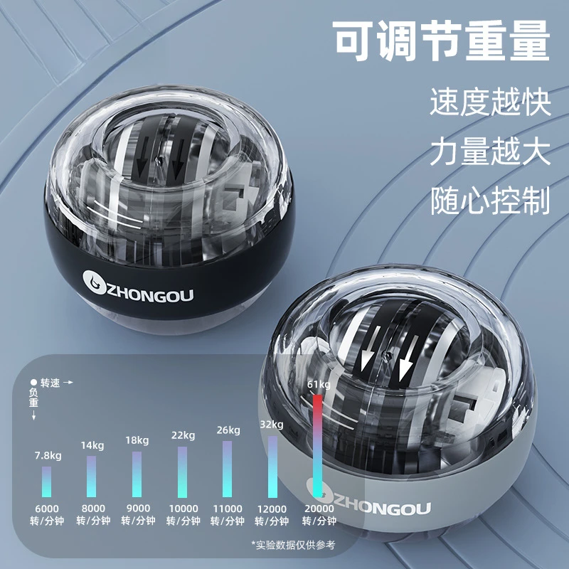 腕力球男士解压器学生用自启动臂手腕锻炼训练器金属腕力球腕力球