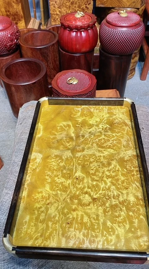 【闪购商品】木根雕茶盘