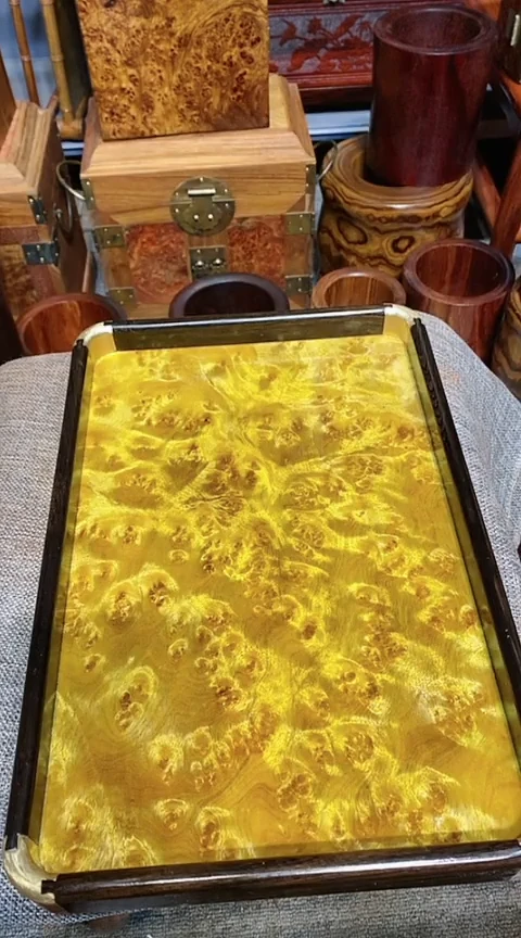 【闪购商品】木根雕茶盘